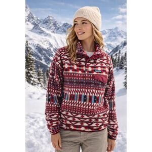 Patagonia Synchilla Snap T Pullover -Kuta Klash “Dark Currant” Aztec Tribal (S)